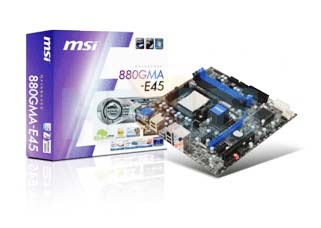 MSI 880GMA-E45 - Micro-ATX deska s čipsetem 880G