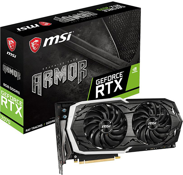 Grafická karta nVidia GeForce RTX 2070 – MSI GeForce RTX 2070 ARMOR 8G