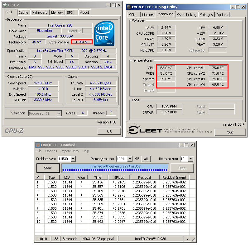 Intel Core i7 920 - Srovnání výrobních revizí C0 a D0