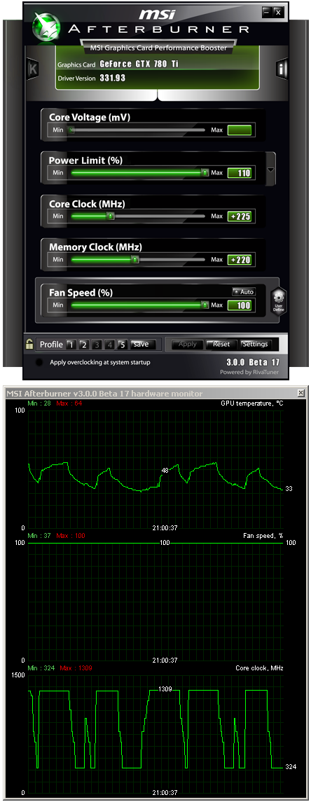 2× Asus: GeForce Poseidon GTX 780 a GTX 780 Ti DC2 OC