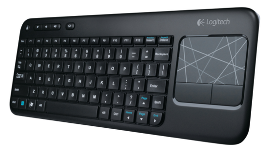 Logitech začal prodávat bezdrátovou klávesnici K400 s touchpadem