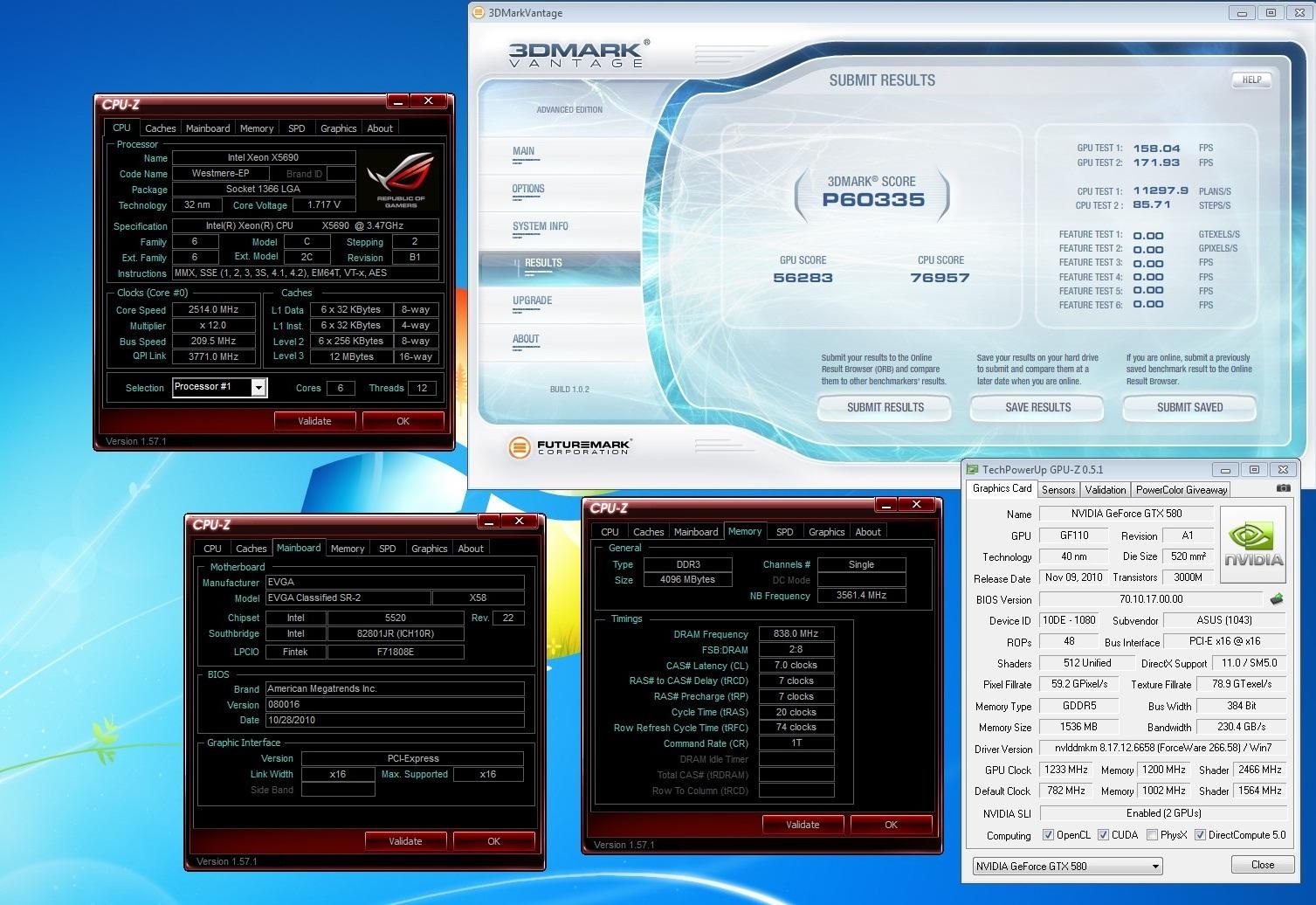 Přetaktovač Smoke a dvě GeForce GTX 580 – světový rekord v 3DMarku Vantage