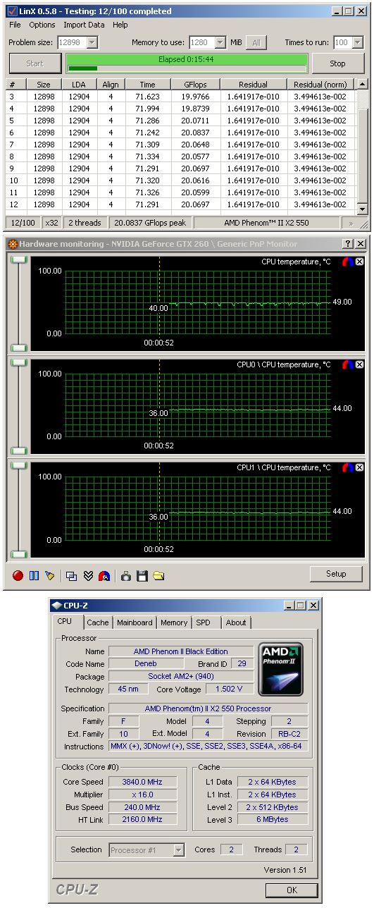 Test nováčků: Athlon II X2 250 a Phenom II X2 550 BE