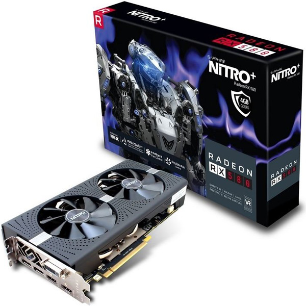 Grafická karta AMD Radeon RX 580 - Sapphire Radeon NITRO+ RX 580 4G