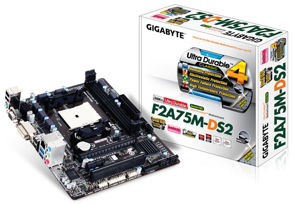 Gigabyte představil entry-level základní desku F2A75M-DS2 se socketem FM2