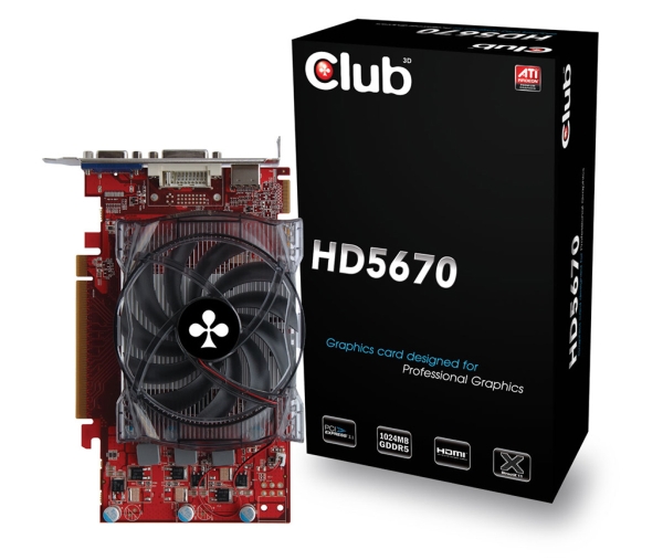 Redwood od Club 3D: Radeon HD 5670