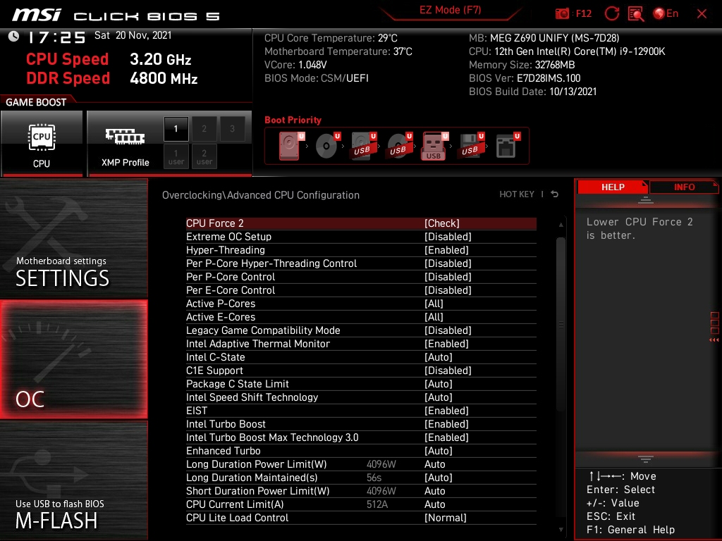 MSI Z690 MEG Unify: Taktujeme CPU a paměti na desce MSI