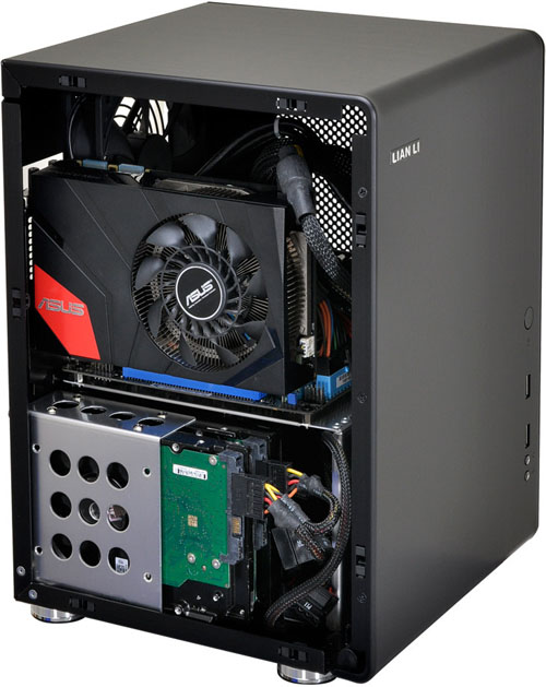 Lian Li PC-Q33 – mini-tower skříň s výklopnými bočnicemi