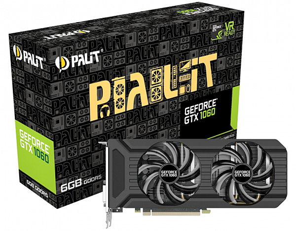 Grafická karta nVidia GeForce GTX 1060 – PALiT GeForce GTX 1060 Dual 6 GB