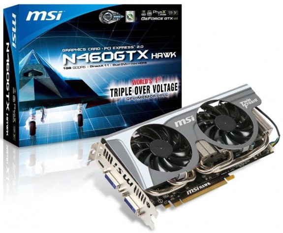 MSI GeForce GTX 460 Hawk byla včera oficiálně uvedena na trh