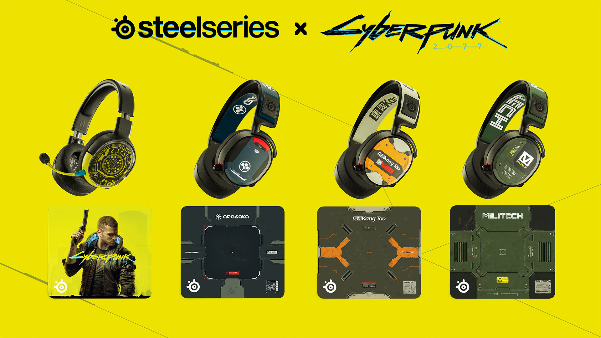 SteelSeries představuje limitovanou edici příslušenství na motivy Cyberpunku 2077