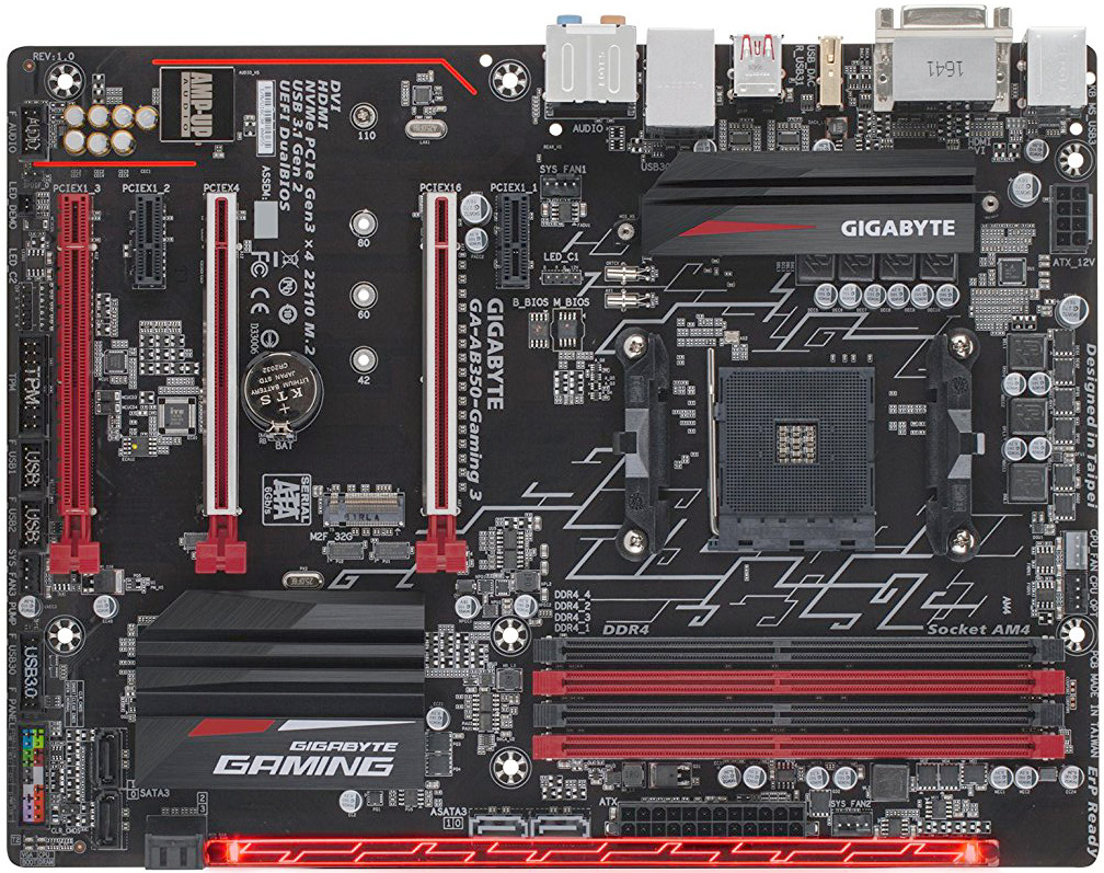 Základní deska GIGABYTE AM4 AB350-Gaming 3