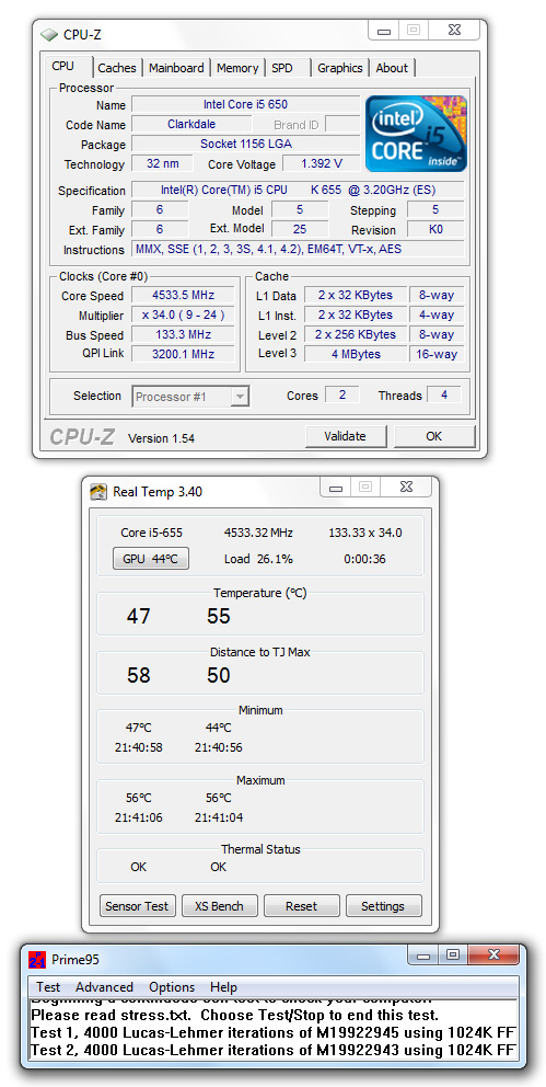 Intel Core i5-655K a Core i7-875K – sen každého taktovače