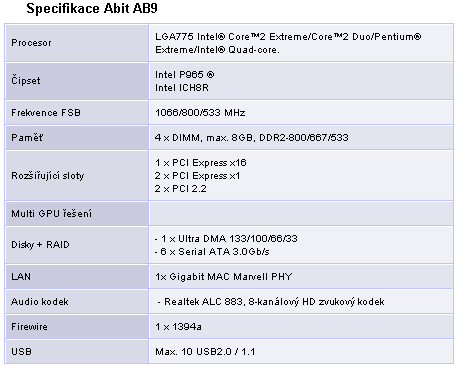 Čtyři základní desky pro platformu Intel: 2x Asus, 1x EVGA, 1x Abit