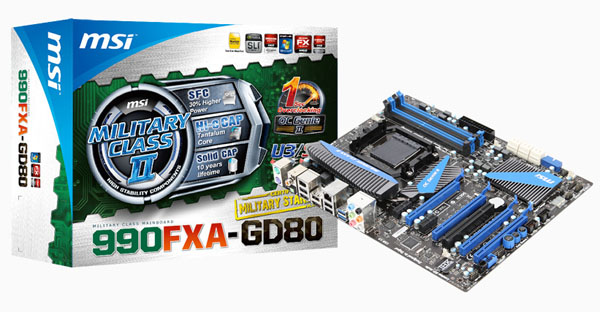 Základní deska MSI 990FXA-GD80 bude mít podporu procesorů AMD FX-9590