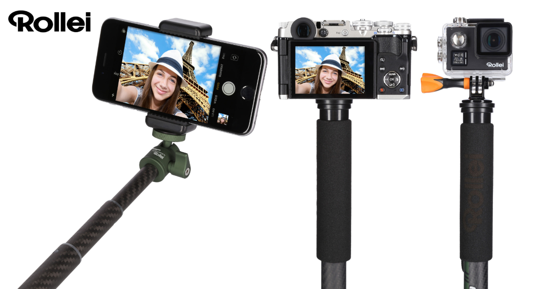 Rollei City Traveler Mono: Monopod a selfie tyč pro foťák i mobil v jednom