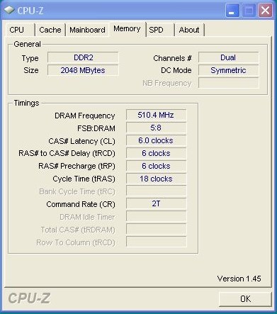 Vyhodnocení OverclocKing 4 - přetaktování pamětí