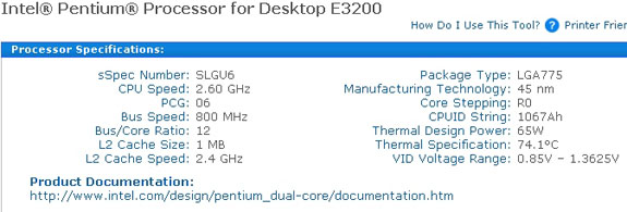 Pentium E3200 - levné dvoujádro