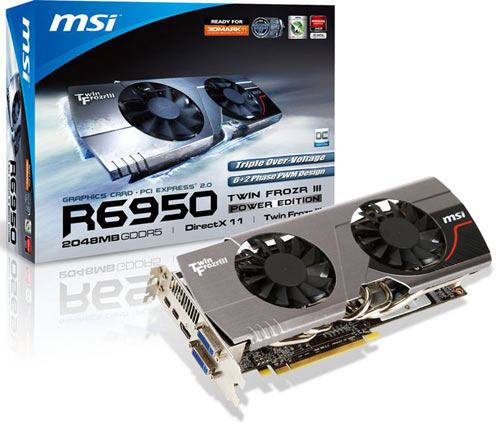 MSI ladí formu. Připravuje Radeon HD 6950 s chladičem Twin Frozr III