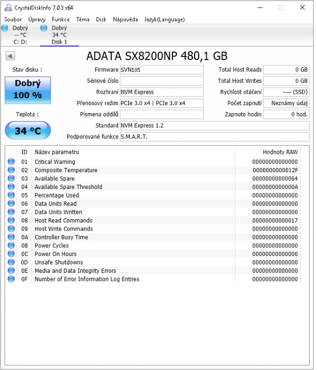 480GB NVMe SSD ADATA XPG SX8200: super výkon a cena