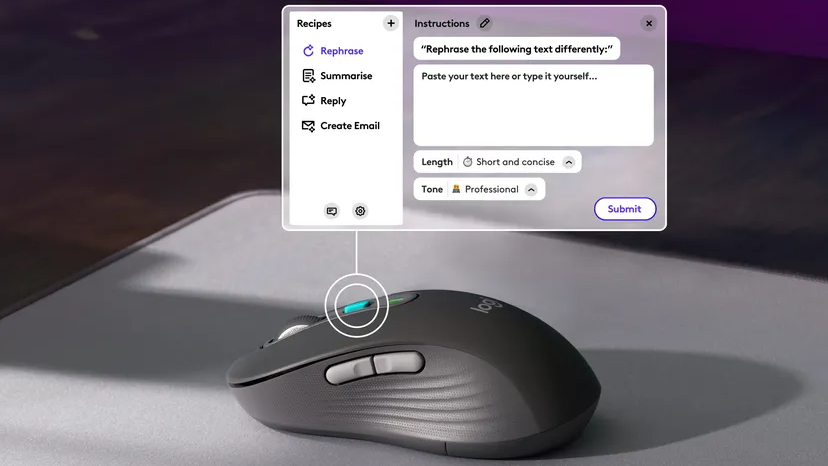 Vyvolat AI stiskem tlačítka na myši? Logitech uvádí novou funkci