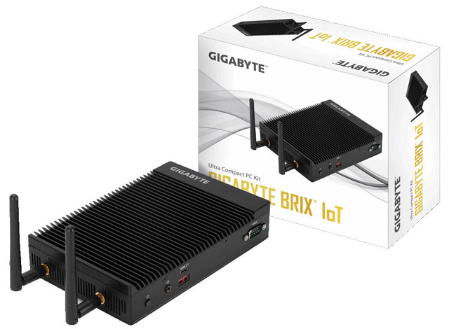 Gigabyte nabídne pasivně chlazené mini-PC Brix IoT s Core i3 Kaby Lake