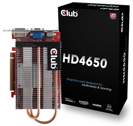 Pasivní HD4650 od Club 3D