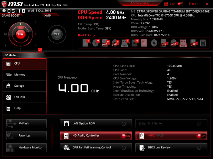 Skylake a MSI Z170A XPOWER Gaming Titanium Edition