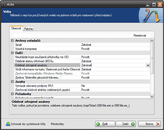 nLite: Instalace Windows XP SP3 na míru