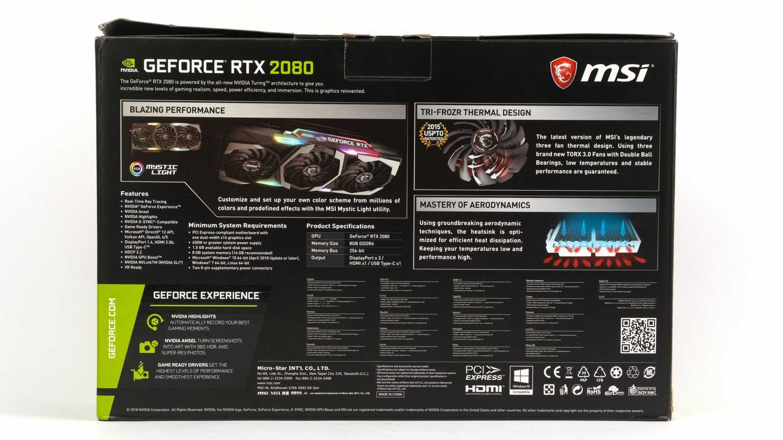 Test MSI GF RTX 2080 Gaming X: Zrak vám bude přecházet