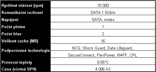 Western Digital Raptor - disky s rychlostí F1