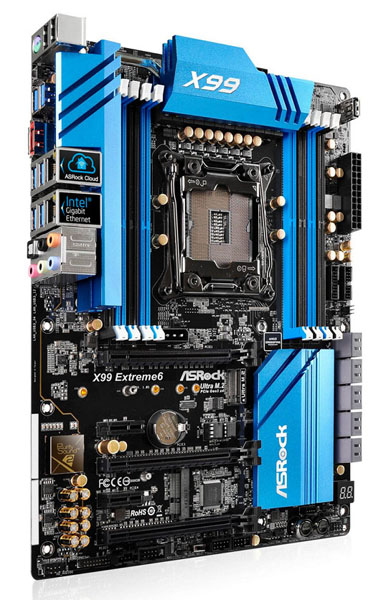 ASRock láká prvními snímky základní desky X99 Extreme6