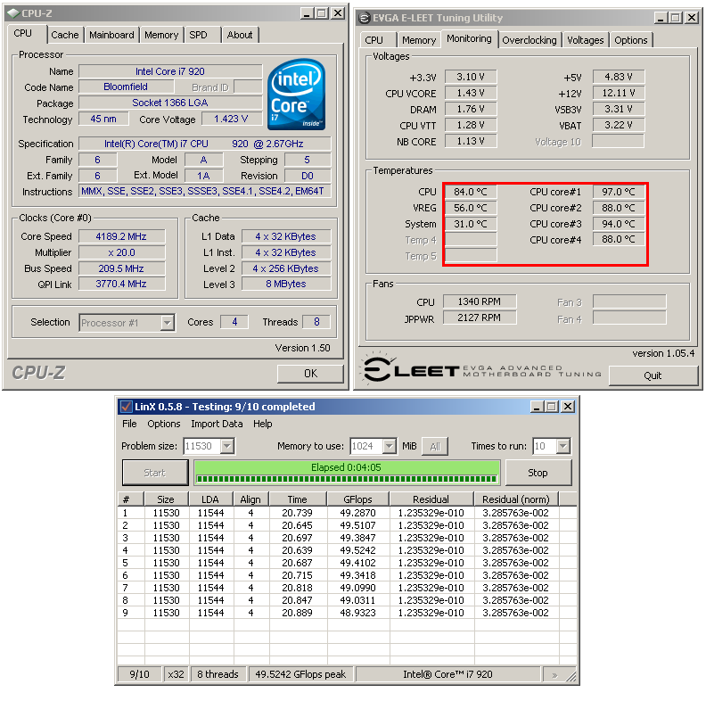 Intel Core i7 920 - Srovnání výrobních revizí C0 a D0