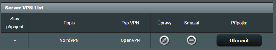 Vypnutá VPN