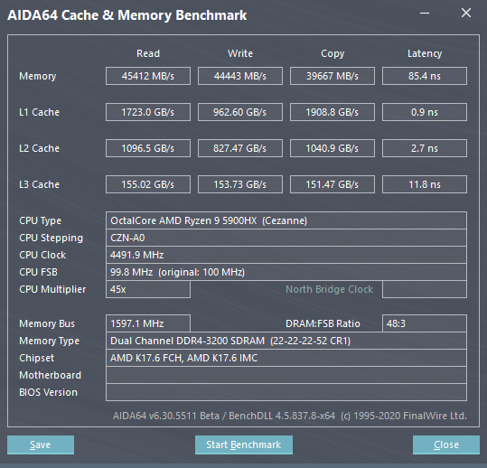 AMD Ryzen 9 5900HX a GeForce RTX 3080 (16 GB) v testu