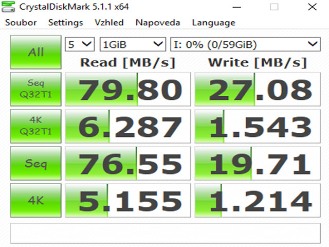 CrystalDiskMark 5.1.1