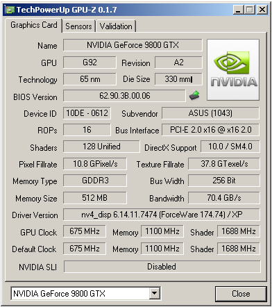 Asus a Gigabyte GeForce 9800 GTX v testu SLI a Tri SLI