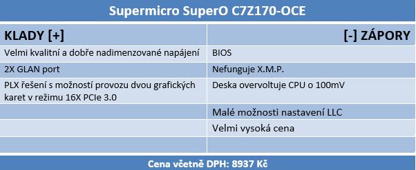 Poradí si Supermicro C7Z170-OCE s novým Kaby Lake i7 7700K?