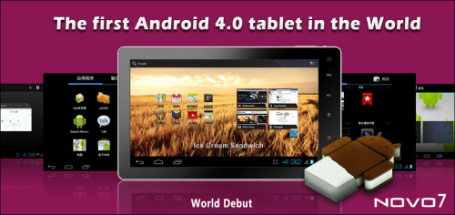 Sedmipalcový tablet Ainol Novo7 nabízí Android 4.0 a cenu 99 dolarů