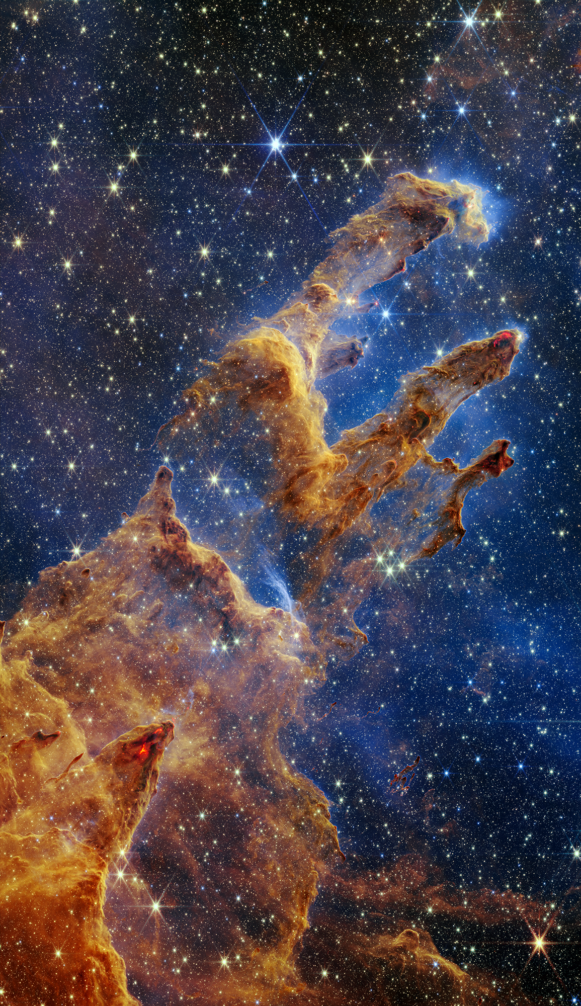 Podívejte se na úchvatné Pilíře stvoření, jak je zachytil dalekohled JWST