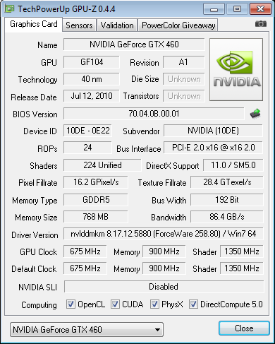 NVIDIA GeForce GTX 460 — Nečekané překvapení s Fermi