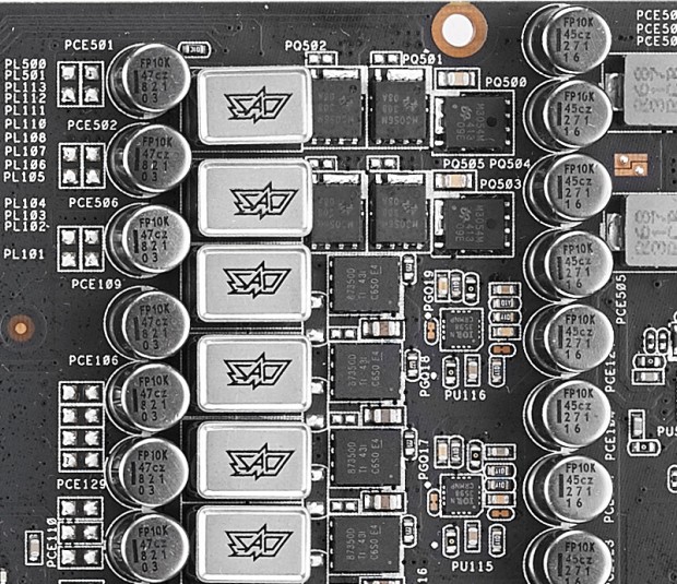 Mosfety použité na kartě