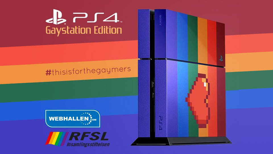 "GayStation" je PlayStation 4 v duhových barvách, draží se na podporu LGBTQ komunity