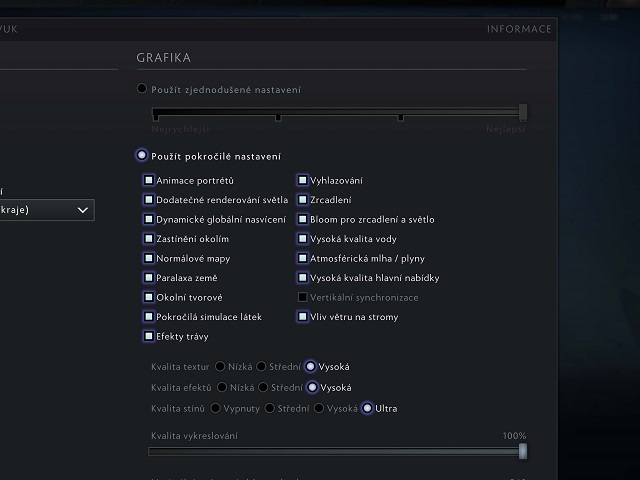  DOTA 2 nastavení detailů 