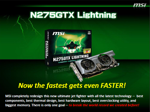 MSI GTX 275 Lightning -  solidní výkon, vysoká cena