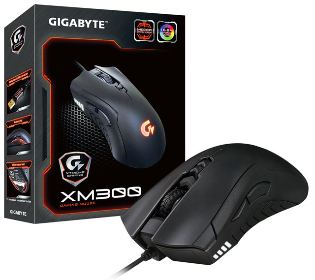 Gigabyte Xtreme Gaming XM300: herní myš se spínači Omron a rozlišením snímače 6400 DPI