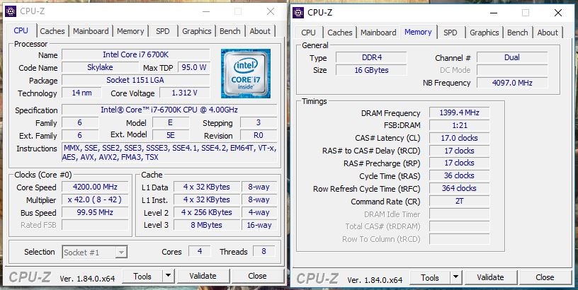 Test Intel Core i7-6700K, i7-8700K a AMD Ryzen 7 1700X