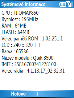 Qtek 8500 - více než mobil