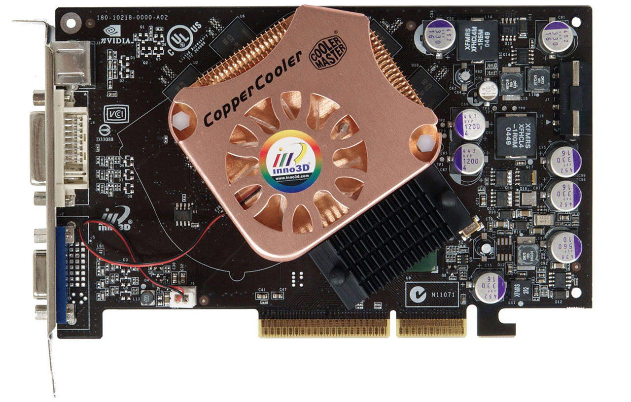 Trojice GeForce 6600GT pro AGP (2x Asus, Inno3D)