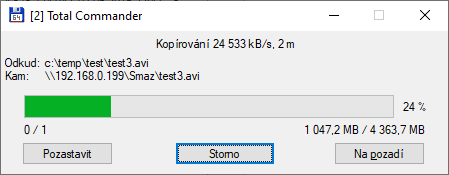 Nahrávání (upload) po Wi-Fi 6